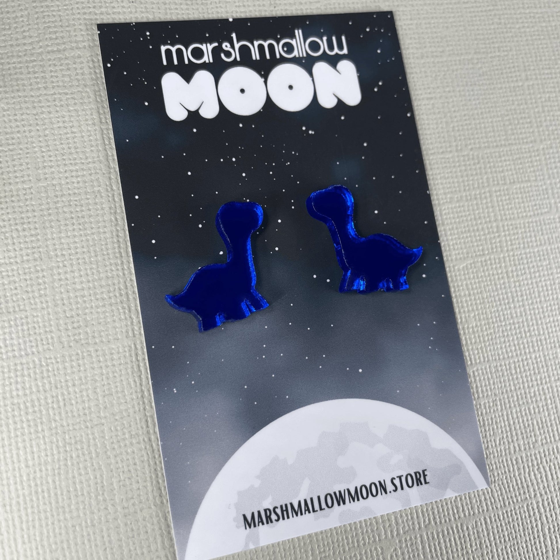 Mirror Dinosaur Stud (5 colours available) - Lost Minds Clothing