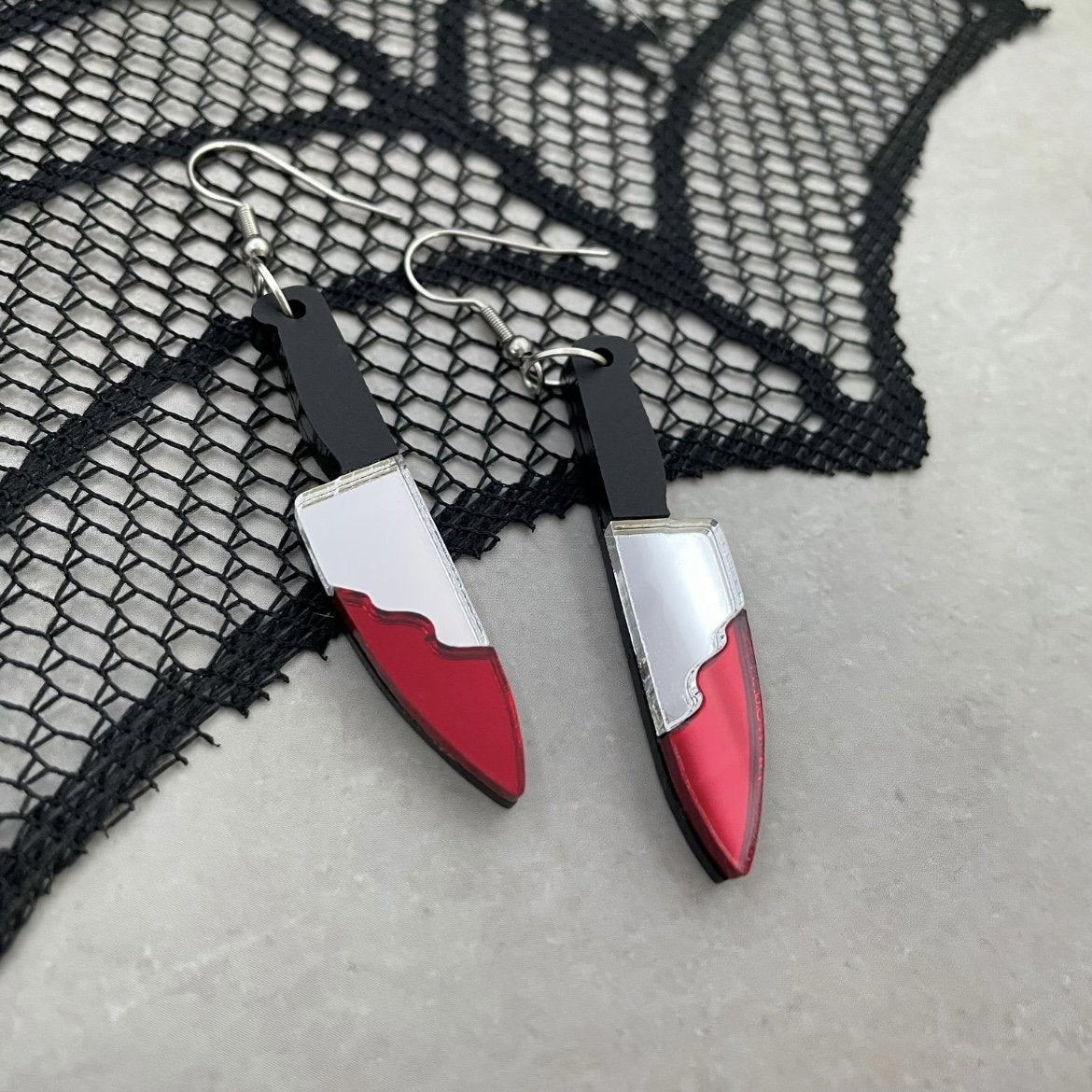 Mirror Knife Earrings - Lost Minds Clothing