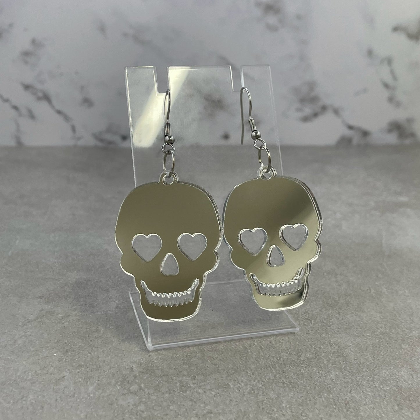 Mirror Skull Essential Earrings (4 options available) - Lost Minds Clothing