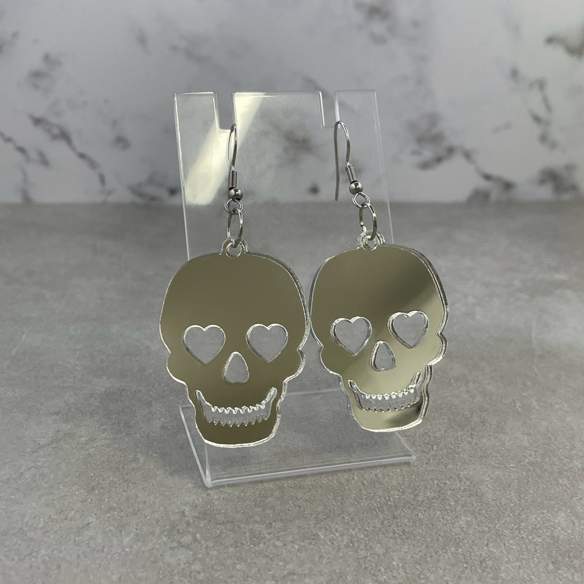 Mirror Skull Essential Earrings (4 options available) - Lost Minds Clothing