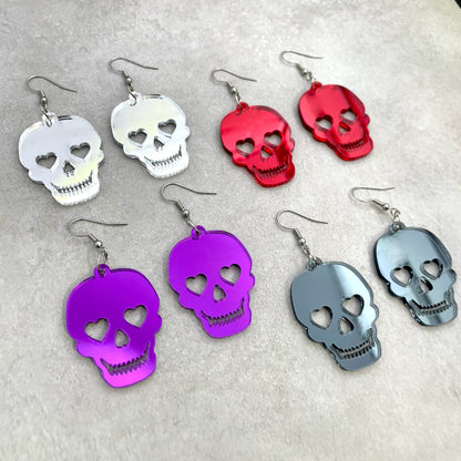 Mirror Skull Essential Earrings (4 options available) - Lost Minds Clothing