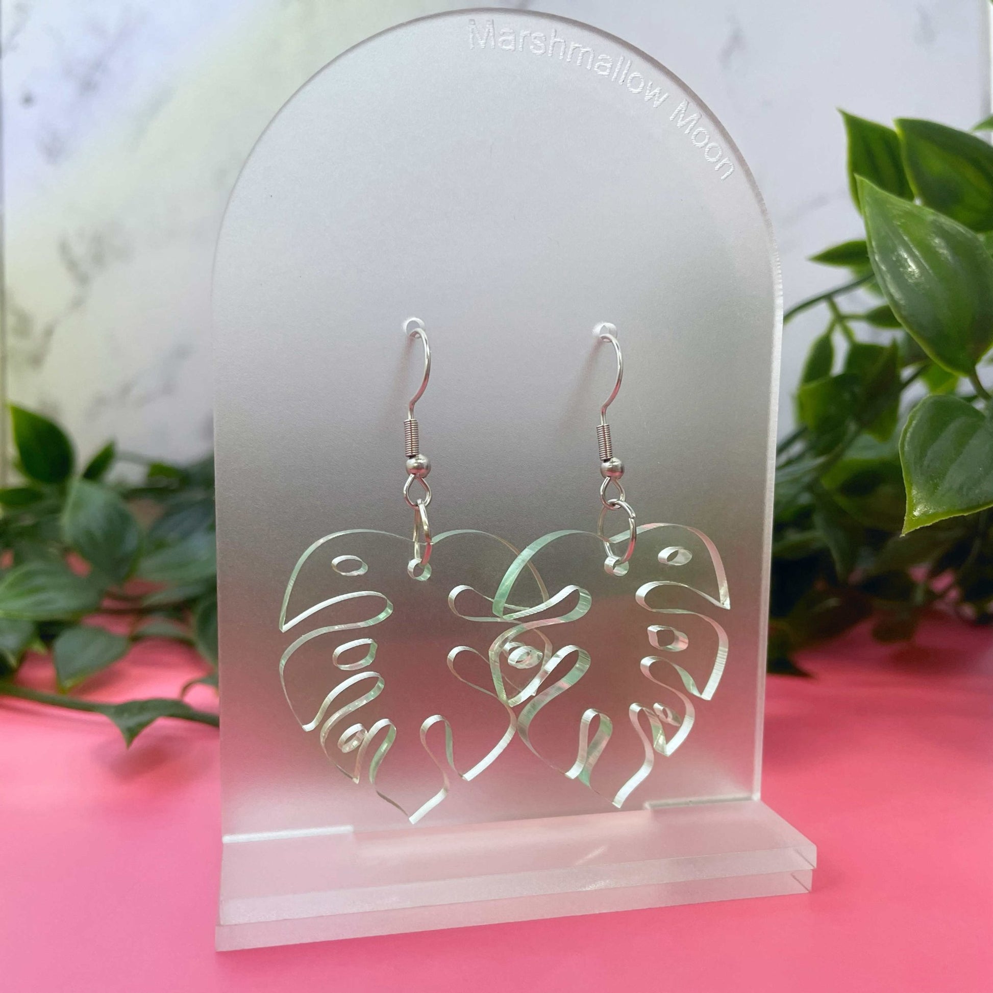 Monstera Earrings (4 colours available) - Lost Minds Clothing