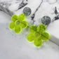 Neon Yellow Daisy Earrings - Lost Minds Clothing