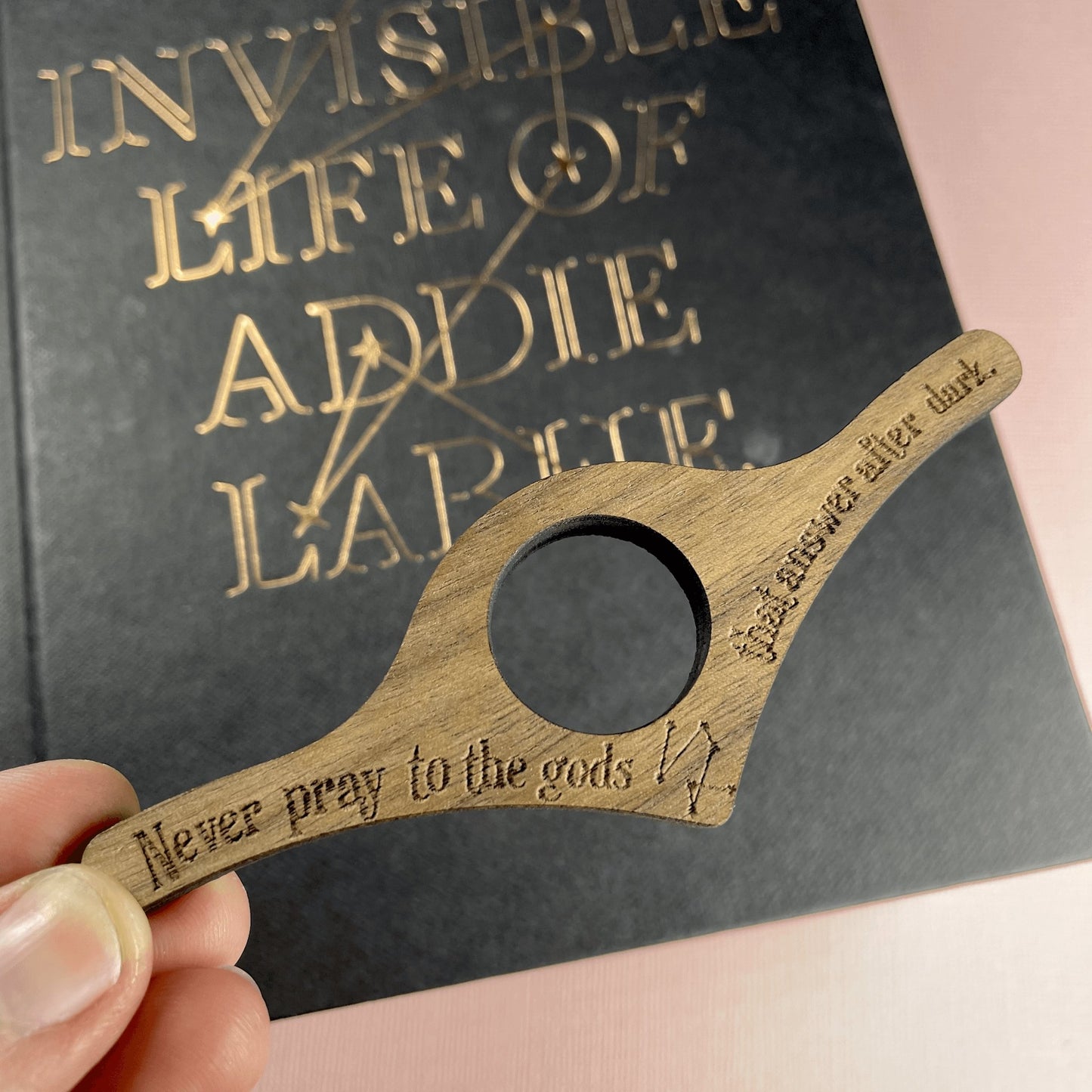 Never Pray To Gods Thumb Book Holder - Lost Minds Clothing
