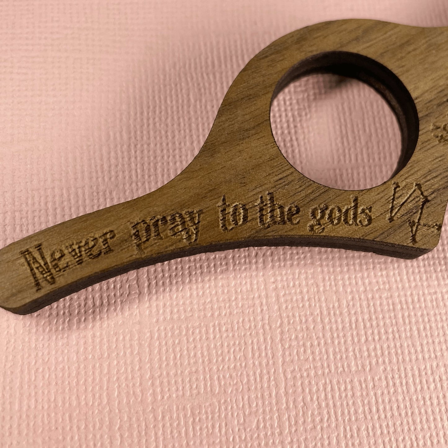 Never Pray To Gods Thumb Book Holder - Lost Minds Clothing