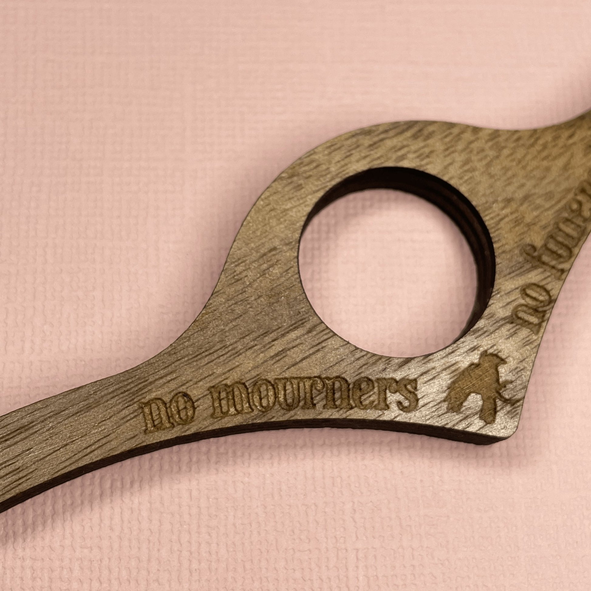 No Mourners, No Funerals Thumb Book Holder - Lost Minds Clothing