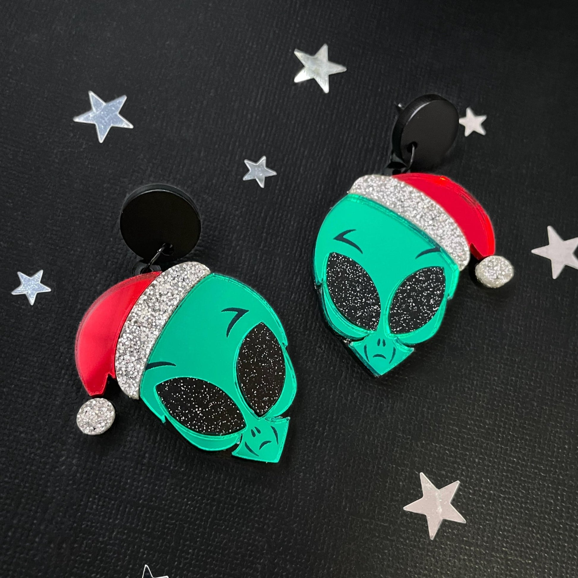 Out of This World Christmas Earrings - Lost Minds Clothing