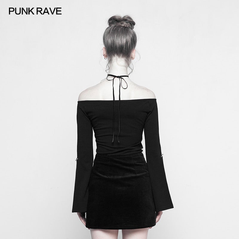 Punk Rave Mysterious Astrologers Off the Shoulder Top - Lost Minds Clothing