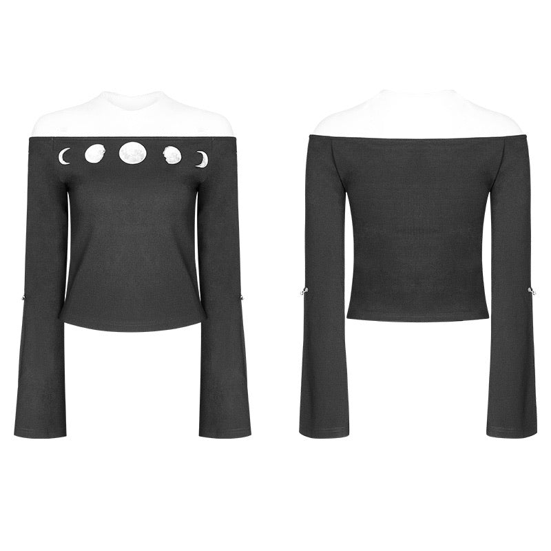 Punk Rave Mysterious Astrologers Off the Shoulder Top - Lost Minds Clothing
