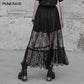 Punk Rave Sorroria Lace Zip Skirt - Lost Minds Clothing