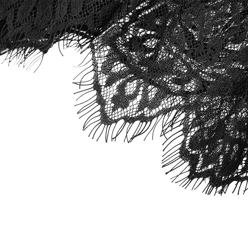 Punk Rave Sorroria Lace Zip Skirt - Lost Minds Clothing