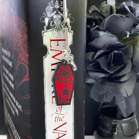Red Spider Coffin Bookmark - Lost Minds Clothing