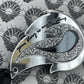 Silver Flame Acrylic Earrings - Lost Minds Clothing