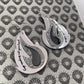 Silver Flame Acrylic Earrings - Lost Minds Clothing