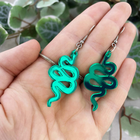 Snake Essential Earrings (5 colours available) - Lost Minds Clothing