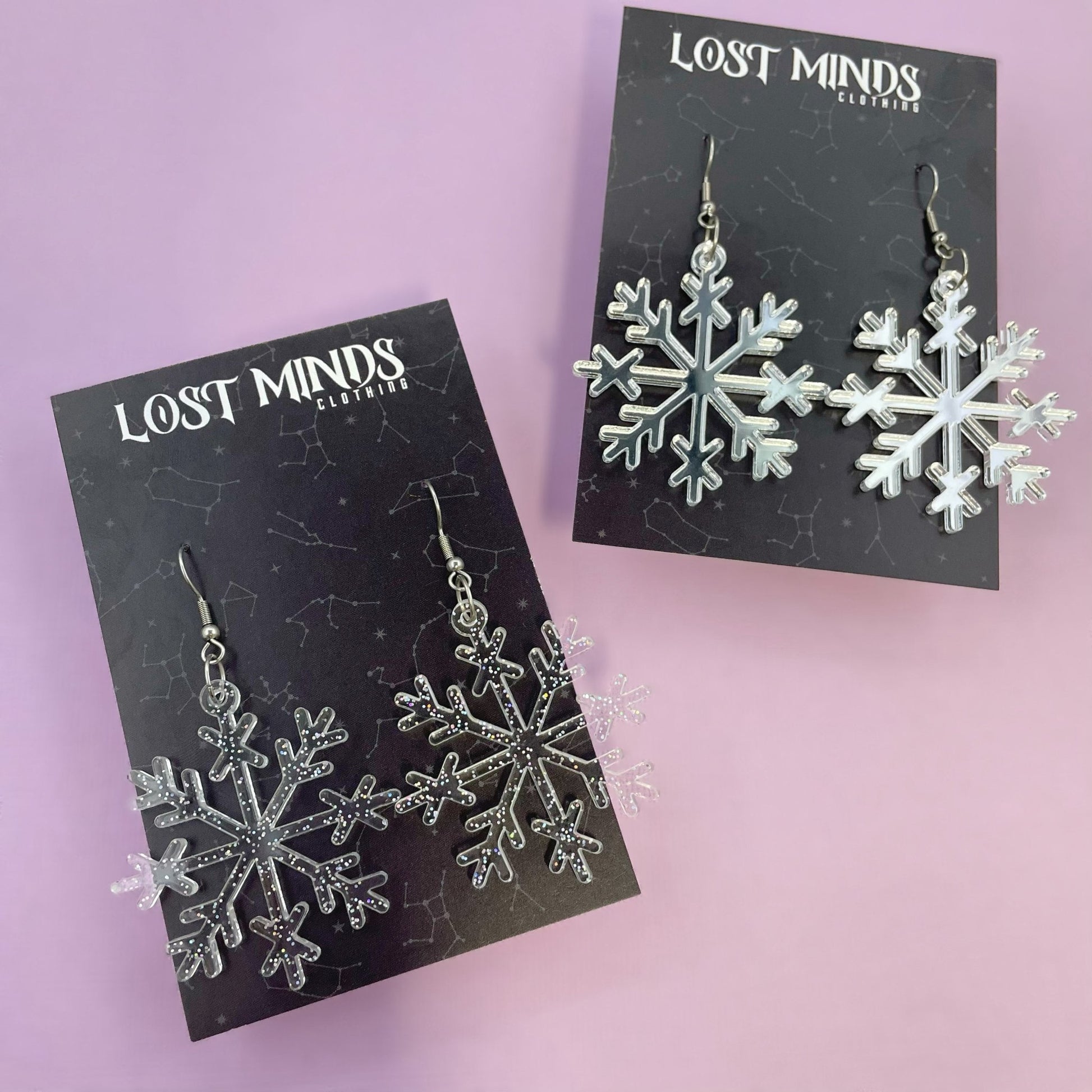 Snowflake Essential Earrings (2 options available) - Lost Minds Clothing