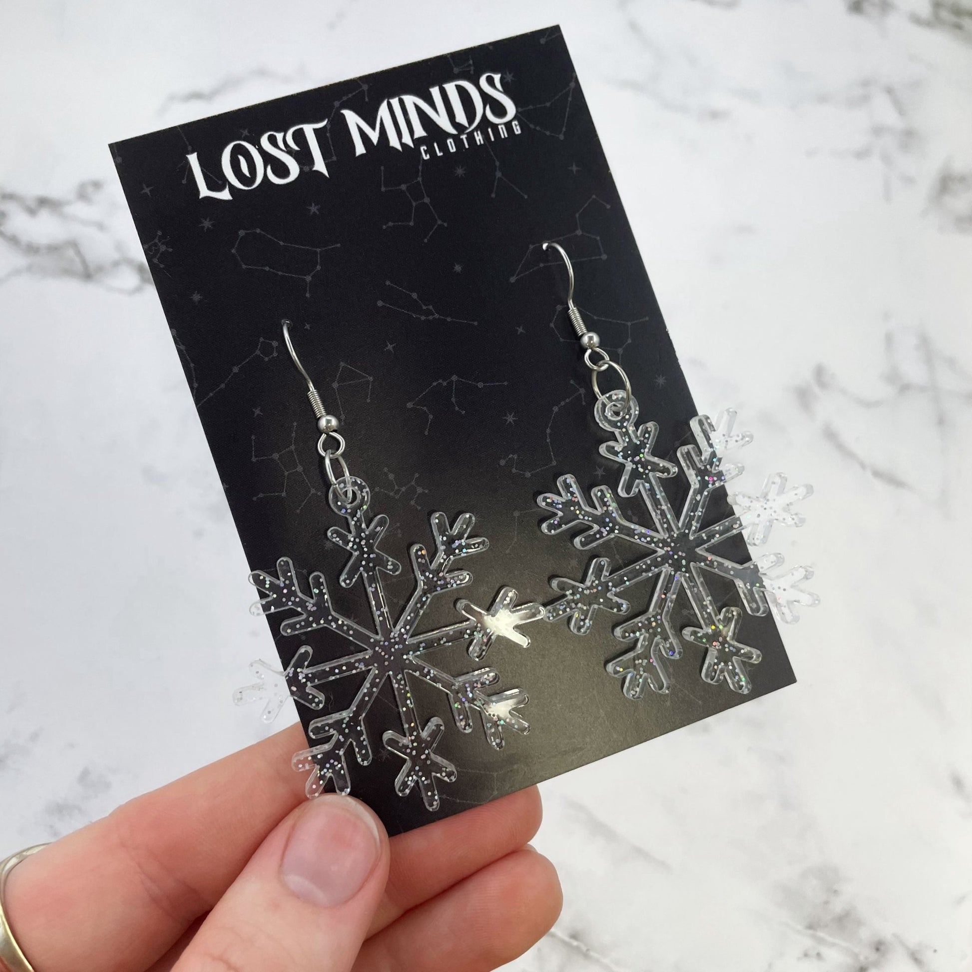 Snowflake Essential Earrings (2 options available) - Lost Minds Clothing
