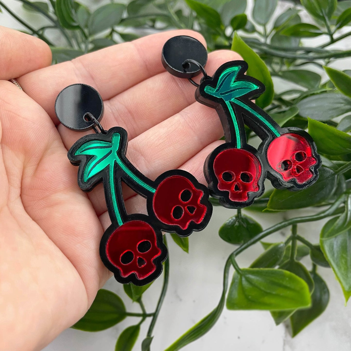 Spooky Cherry Earrings - Lost Minds Clothing
