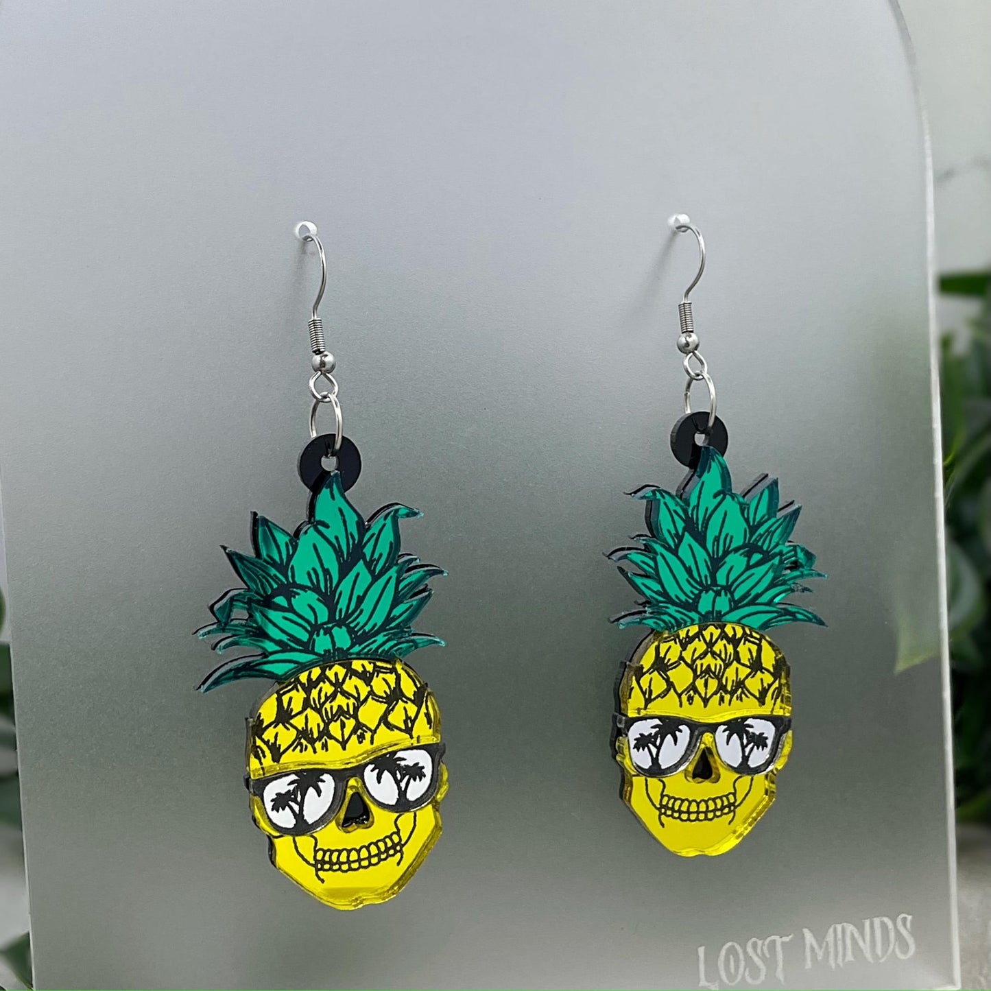 Spooky Pineapple Earrings - Lost Minds Clothing