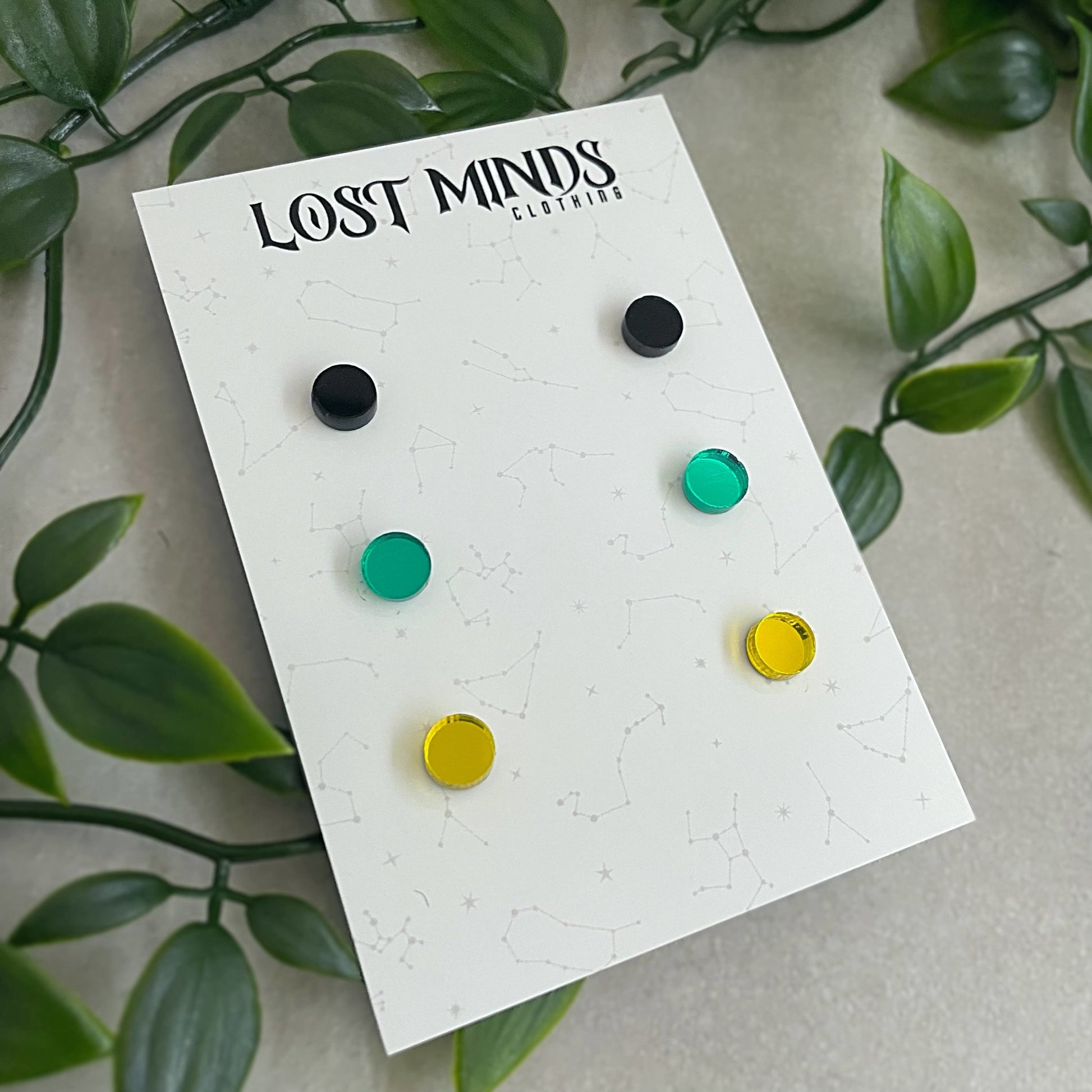 Spooky Pineapple Stud Set - Lost Minds Clothing