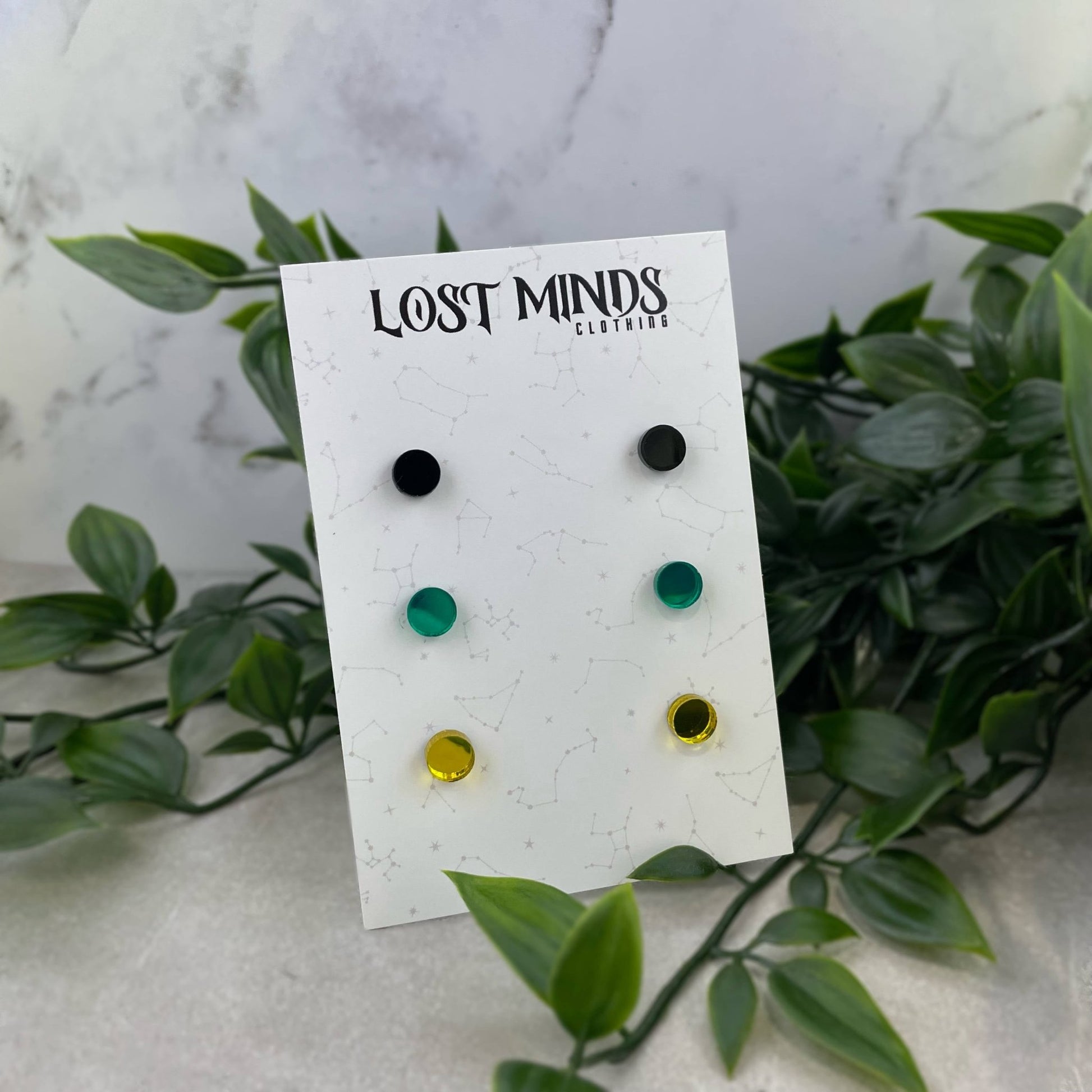 Spooky Pineapple Stud Set - Lost Minds Clothing