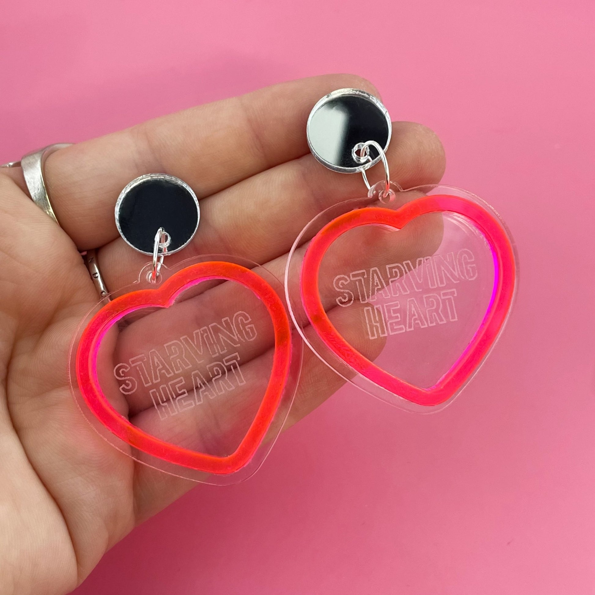 Starving Heart Earrings - Cassi Marie X Lost Minds - Lost Minds Clothing