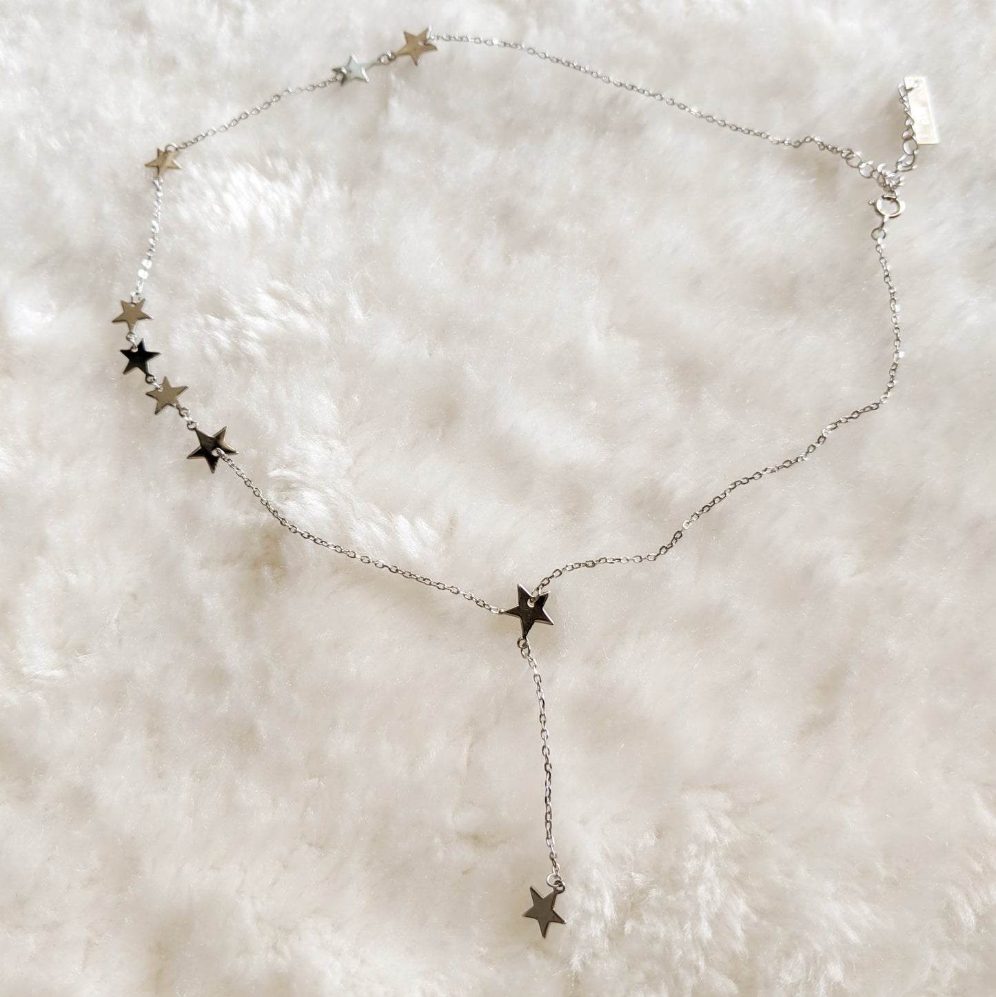 Sterling Silver Multi Star Choker - Lost Minds Clothing