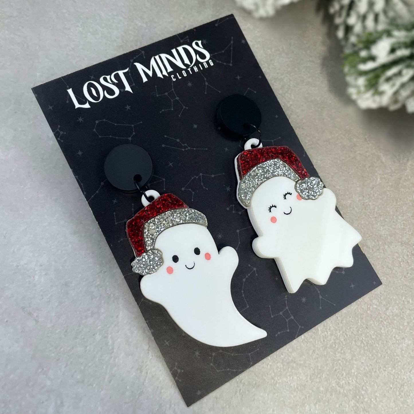 The Ghosts of Christmas Earrings - Lost Minds Clothing
