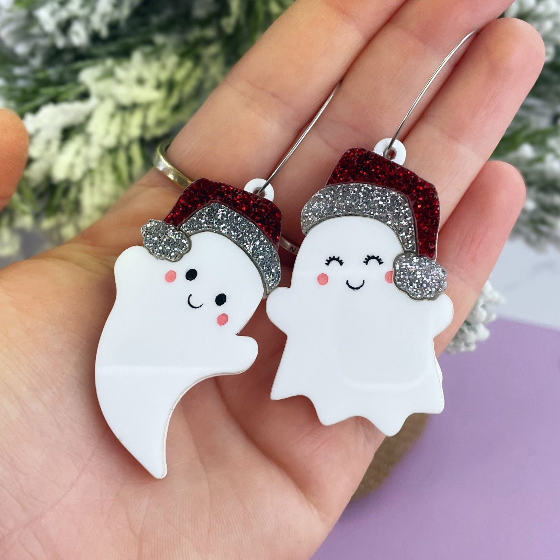 The Ghosts of Christmas Earrings - Lost Minds Clothing