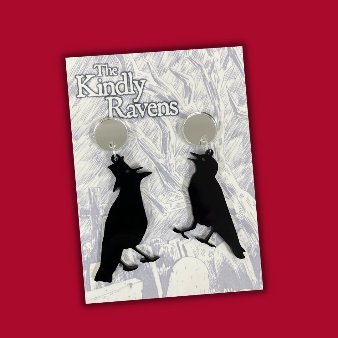 The Kindly Ravens Earrings - The Kindly Ravens X Lost Minds - Lost Minds Clothing