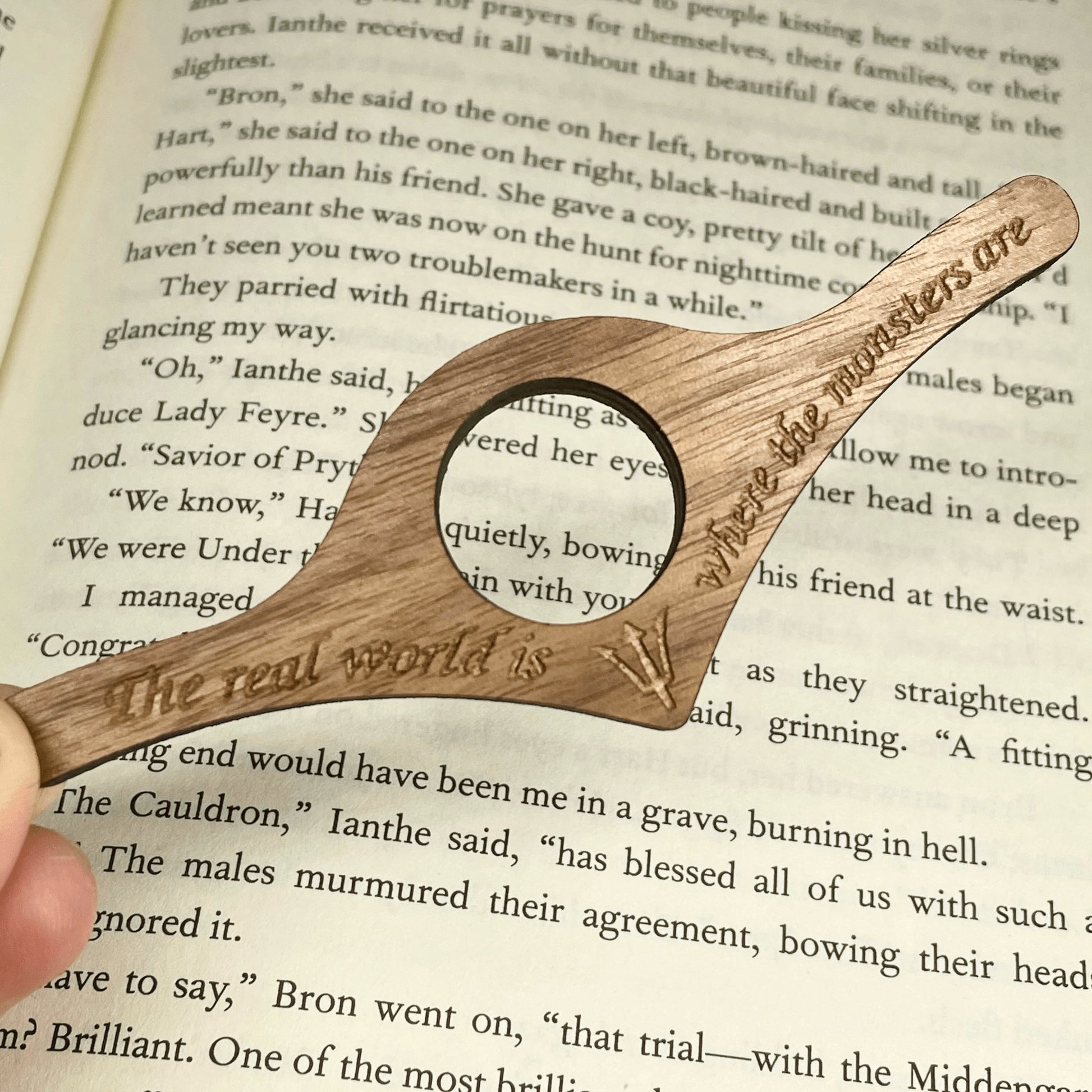 Where The Monsters Are Thumb Book Holder - Lost Minds Clothing